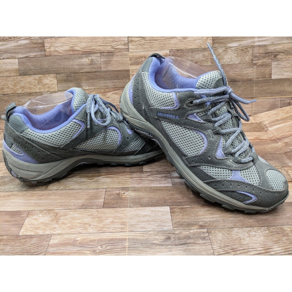 Merrell‎ Nova Ventilator Hiking Trail Running Shoes Women's Gray Purple Comfort